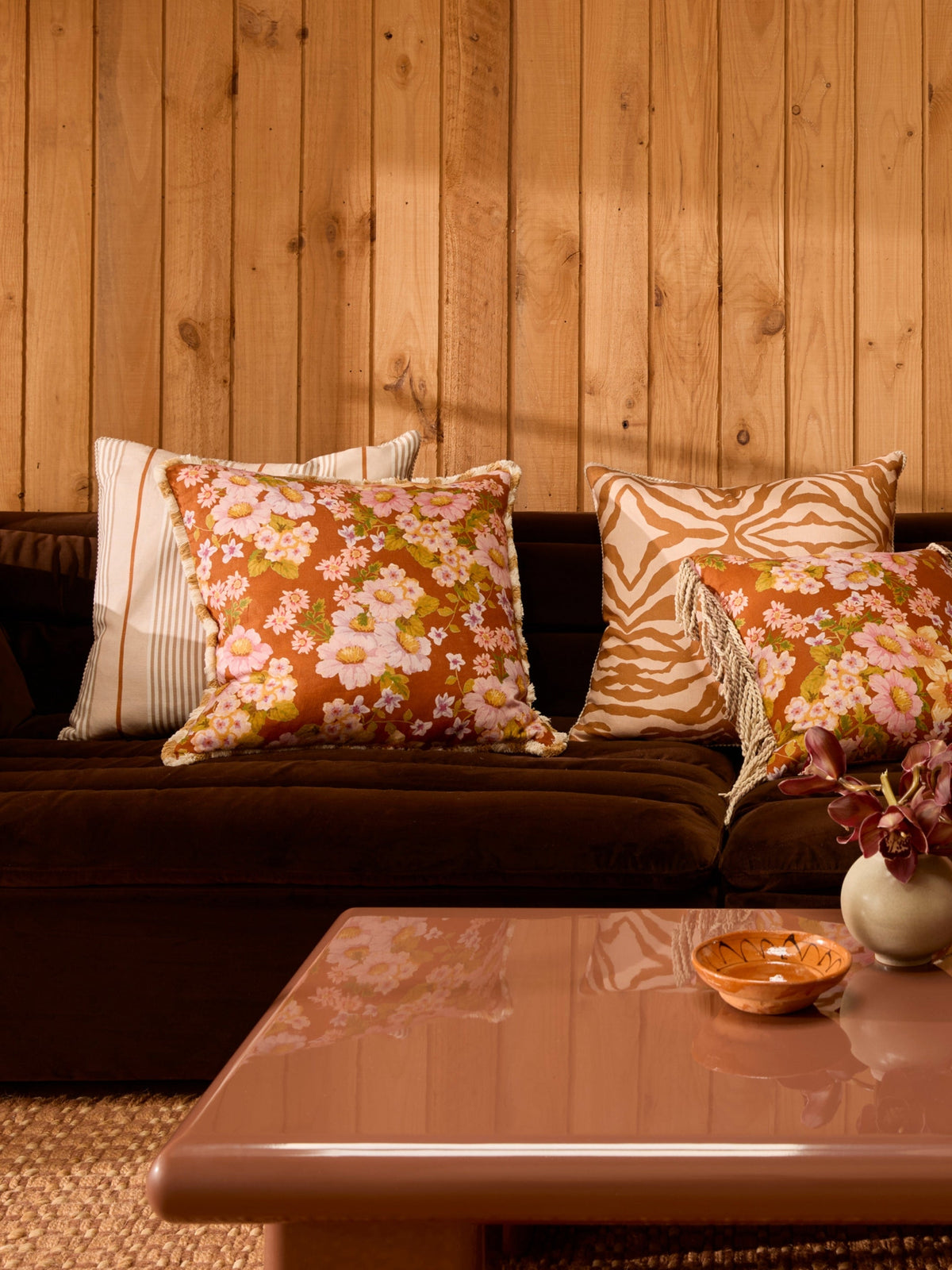 Club Stripe Pearl Linen Cushion