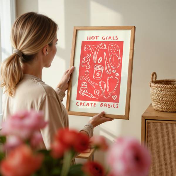 Hot Girls Create Babies / Change Lives - Fertility Print