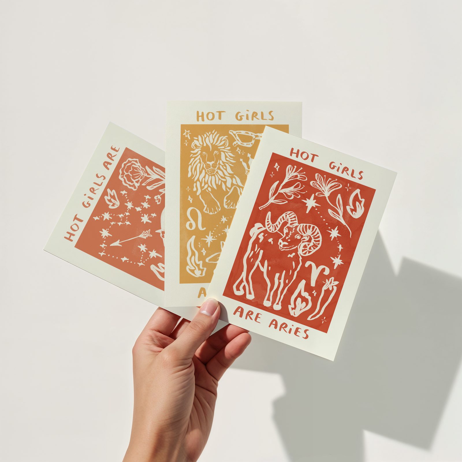 Hot Girls Are Sagittarius Print Print