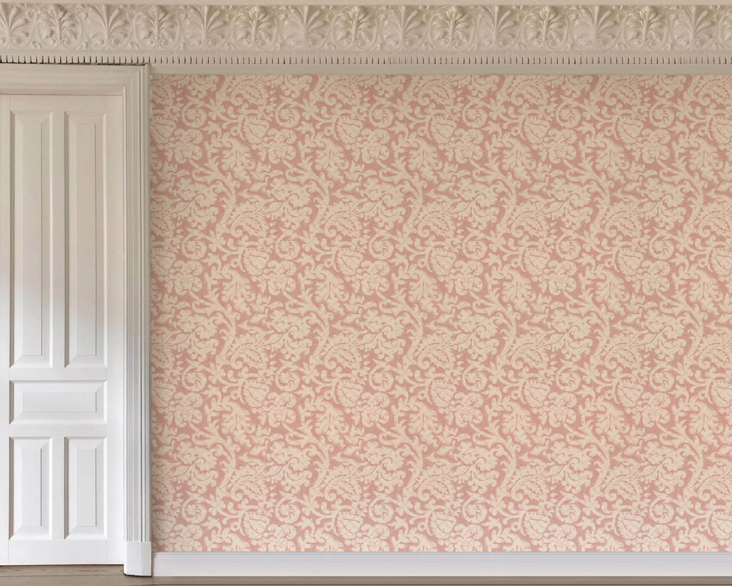 Huxley Wallpaper - Faded Madder
