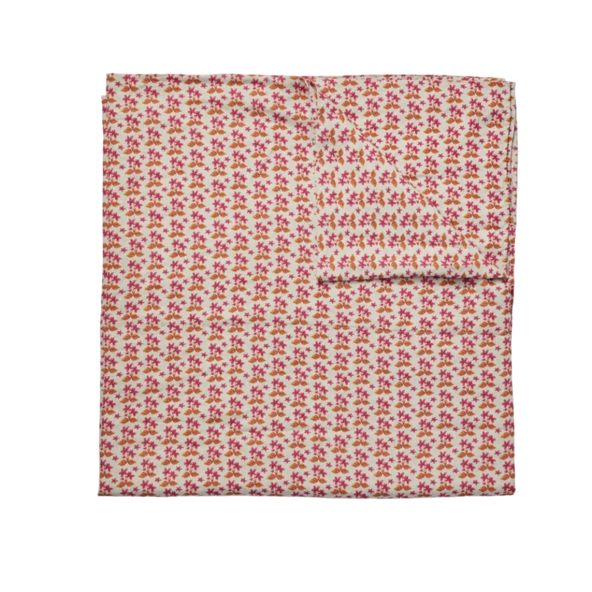 Petit Madeline Pink Linen Flat Sheet