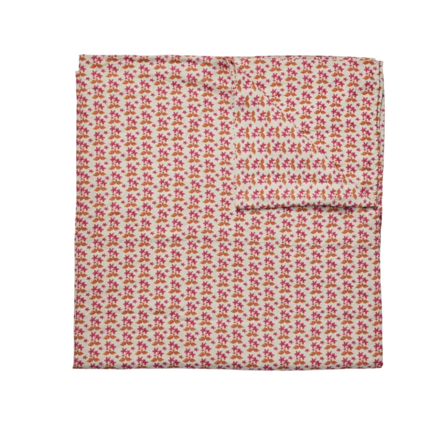 Petit Madeline Pink Linen Flat Sheet