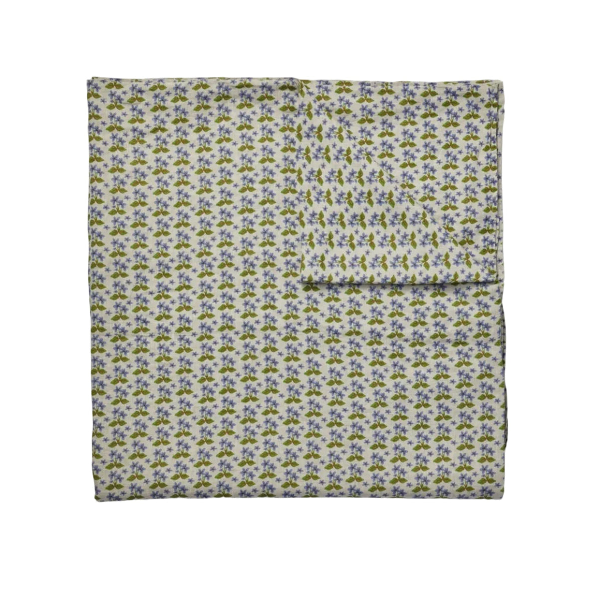 Petit Madeline Blue Linen Flat Sheet