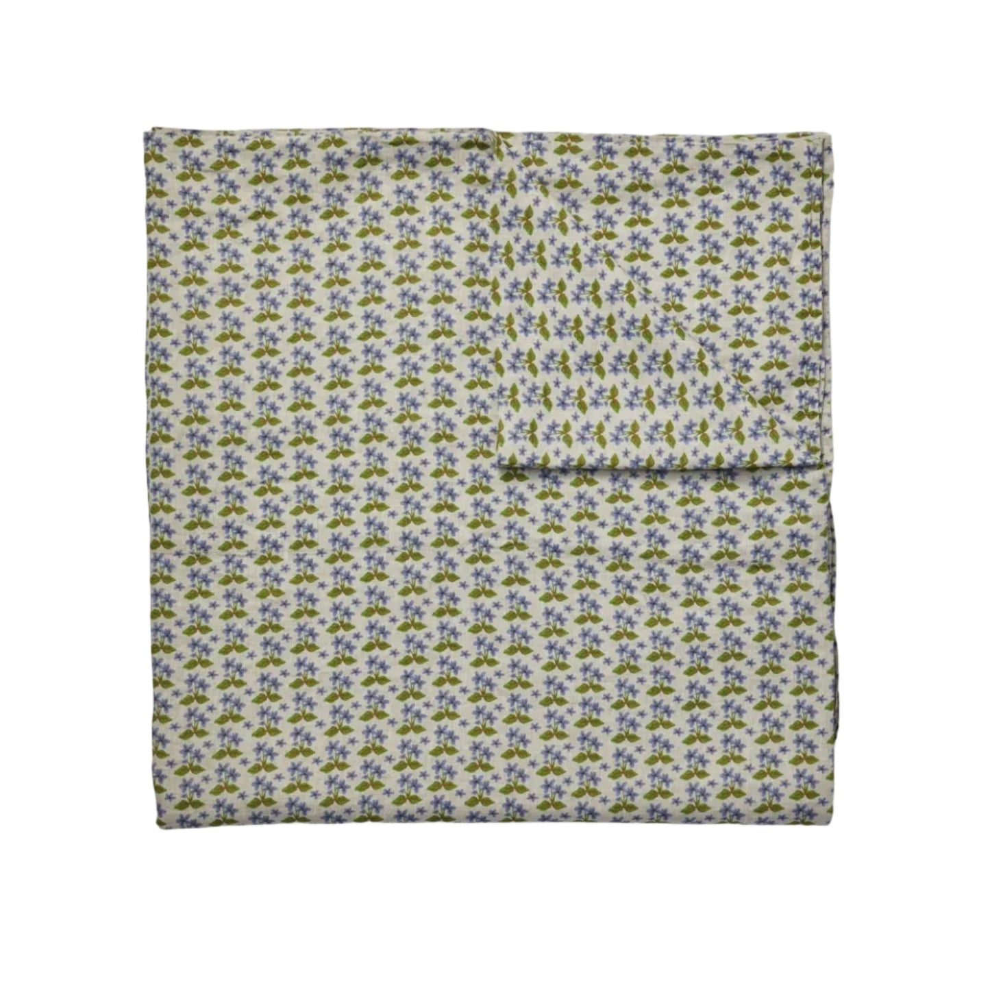 Petit Madeline Blue Linen Flat Sheet