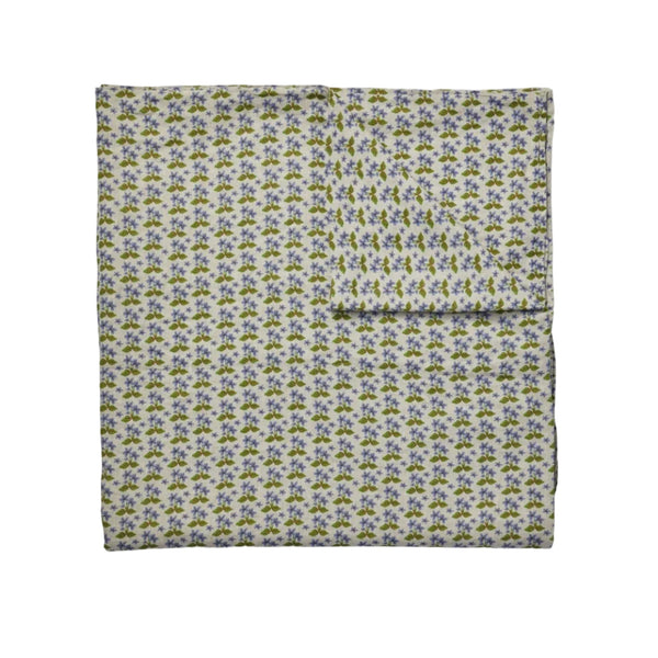 Petit Madeline Blue Linen Flat Sheet
