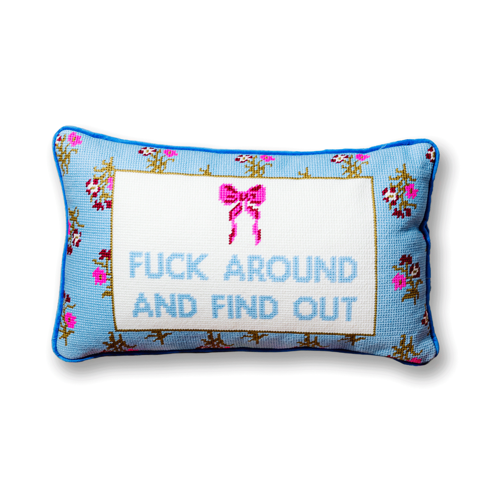 Fuck Around Needlepoint Pillow - Furbish Studio