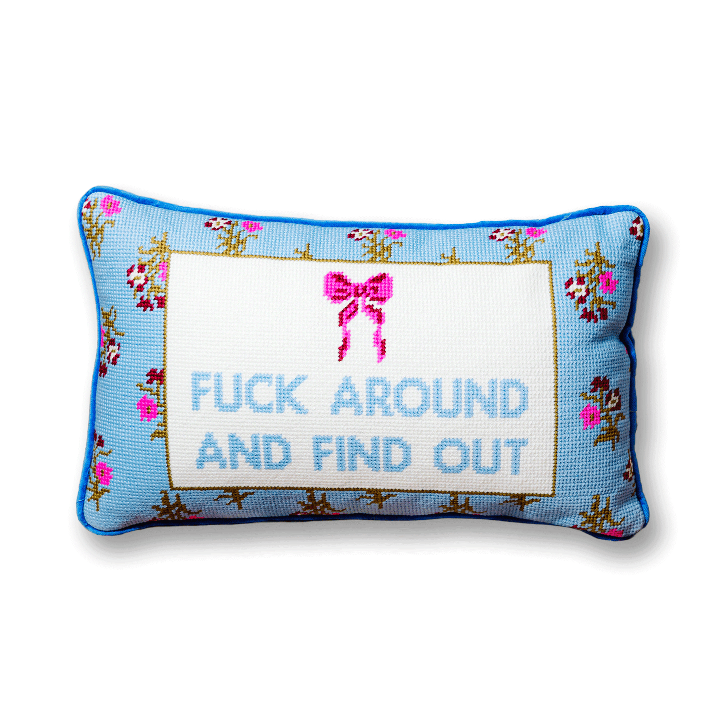 Fuck Around Needlepoint Pillow - Furbish Studio