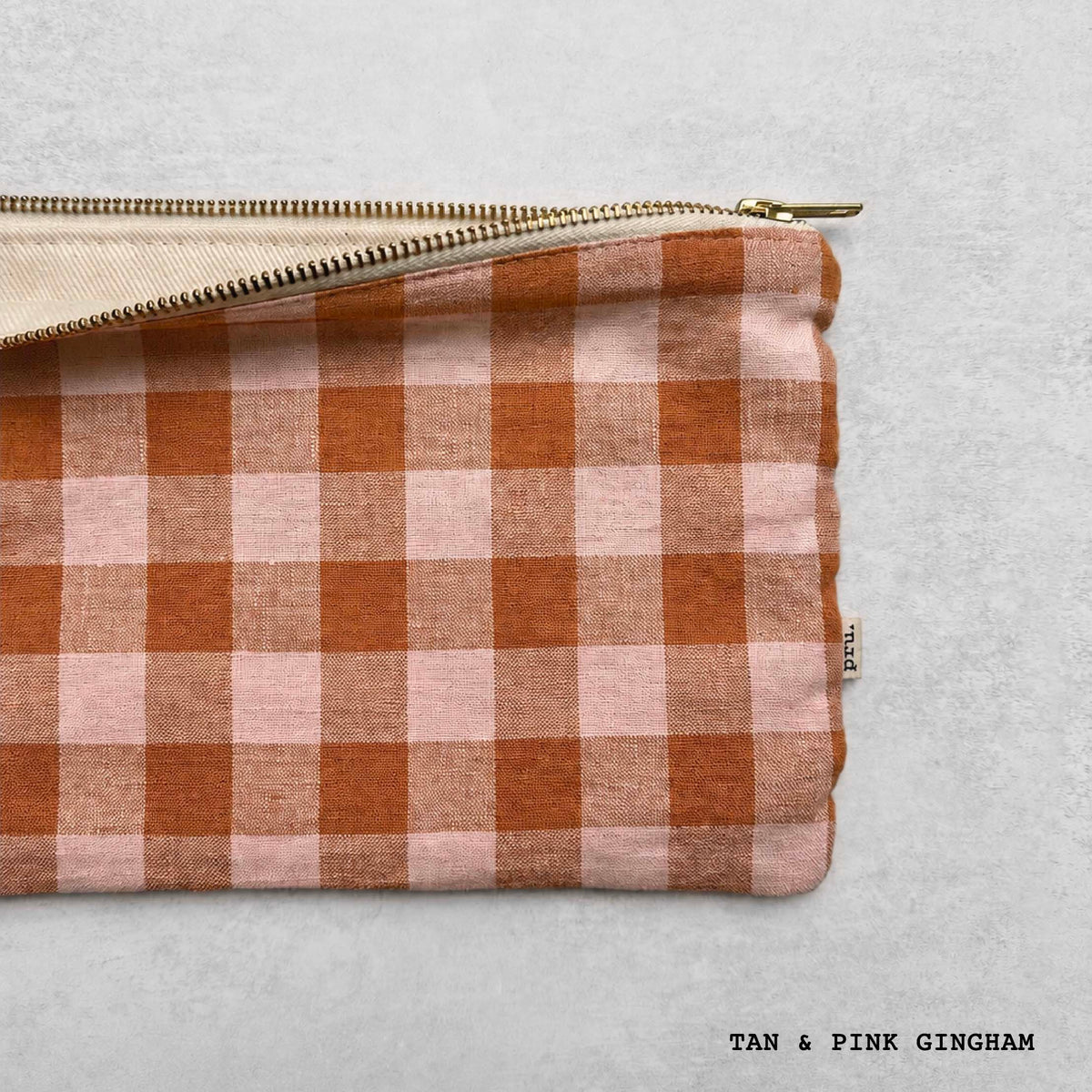 The Linen Pouch Bag - Flat