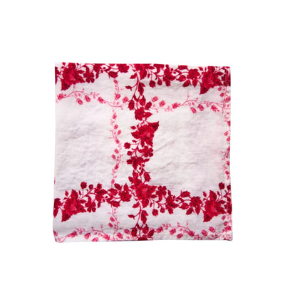 Flora Check Napkin
