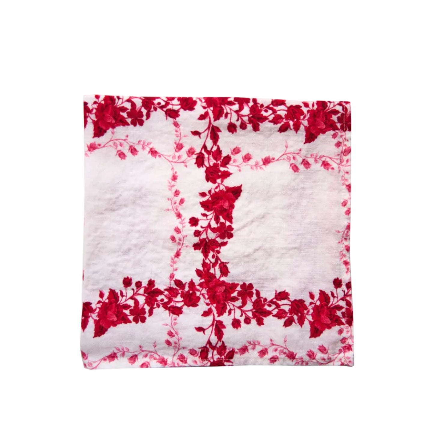 Flora Check Napkin