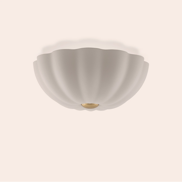 White flower flush ceiling light