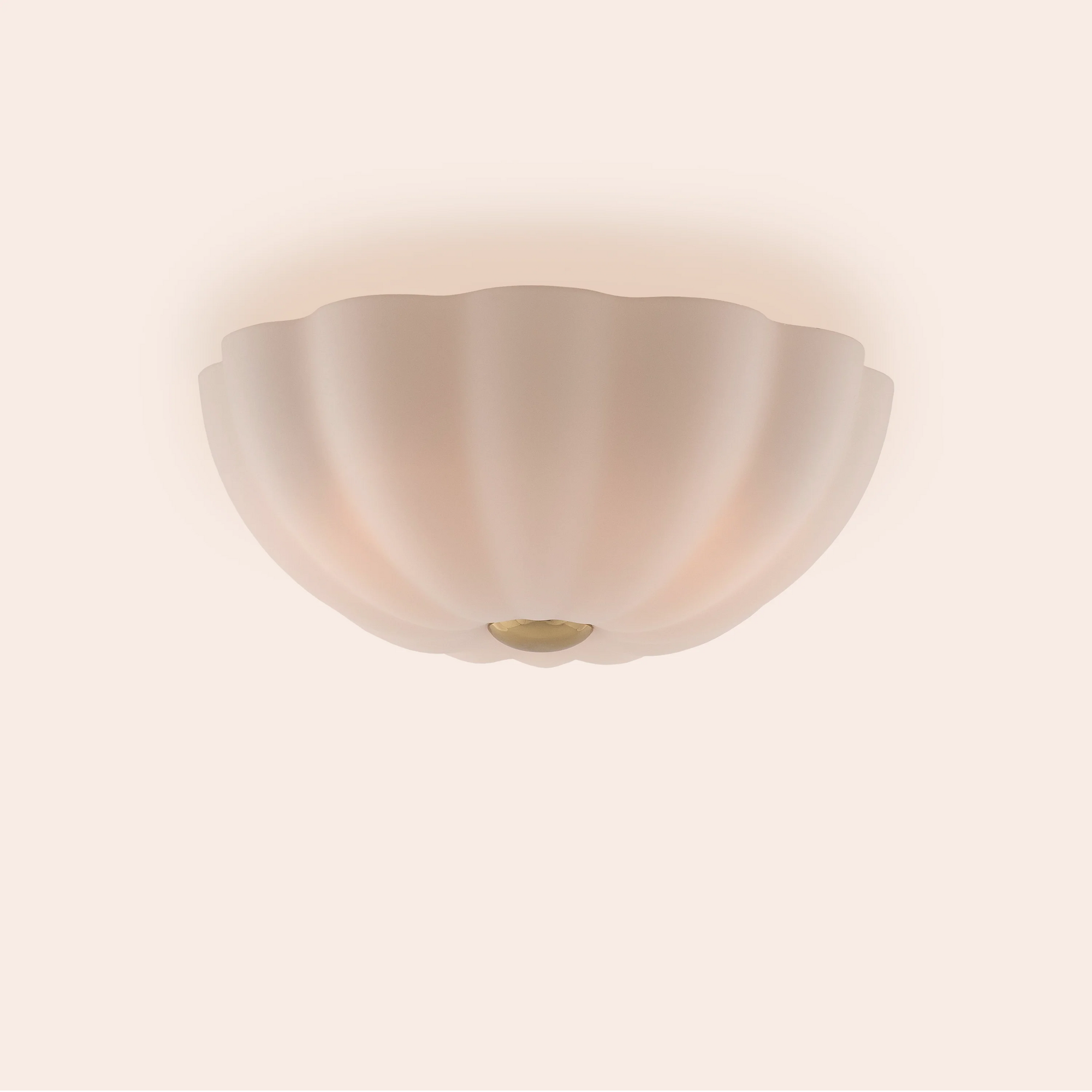 White flower flush ceiling light