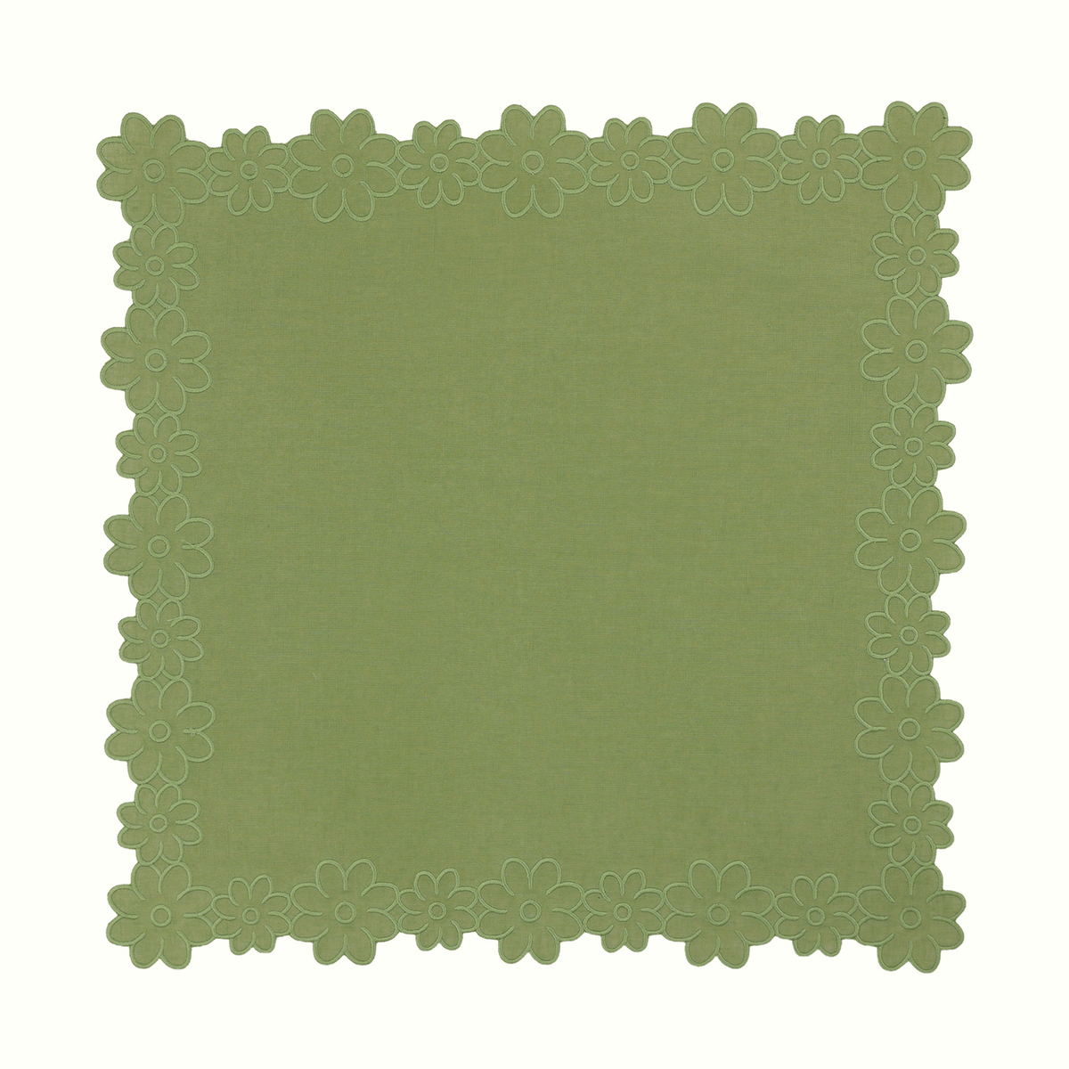 Border of Flowers Linen Napkins