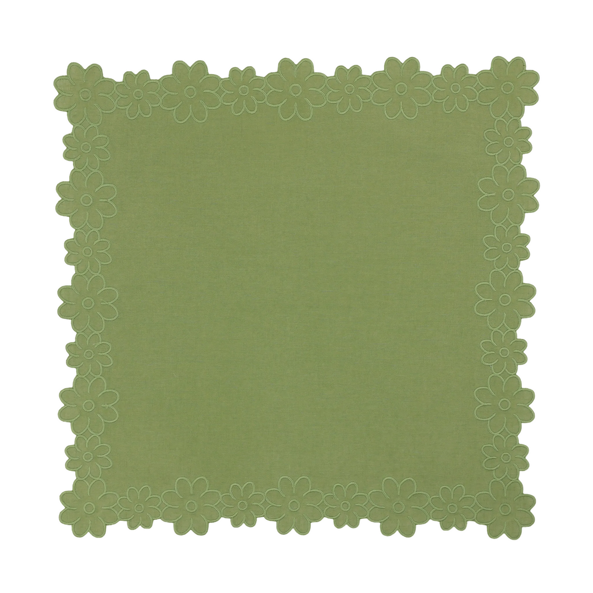 Border of Flowers Linen Napkins