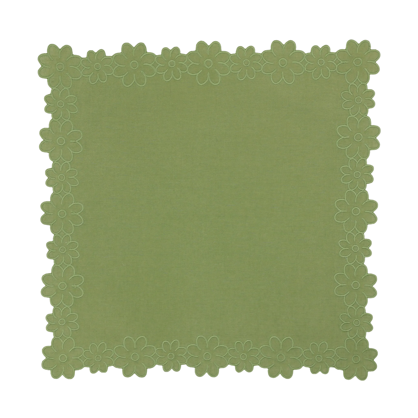 Border of Flowers Linen Napkins
