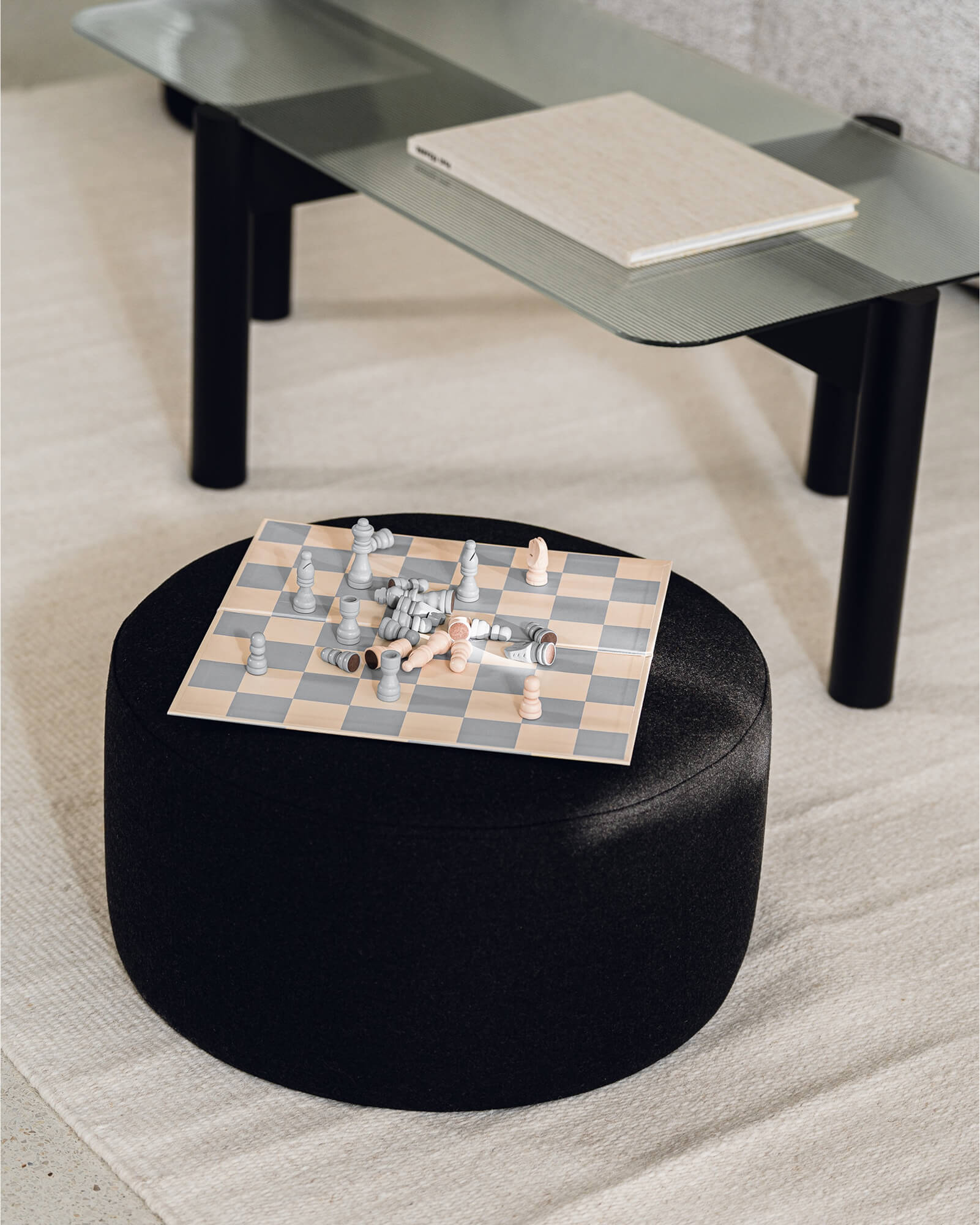Folk Pouf - Low-