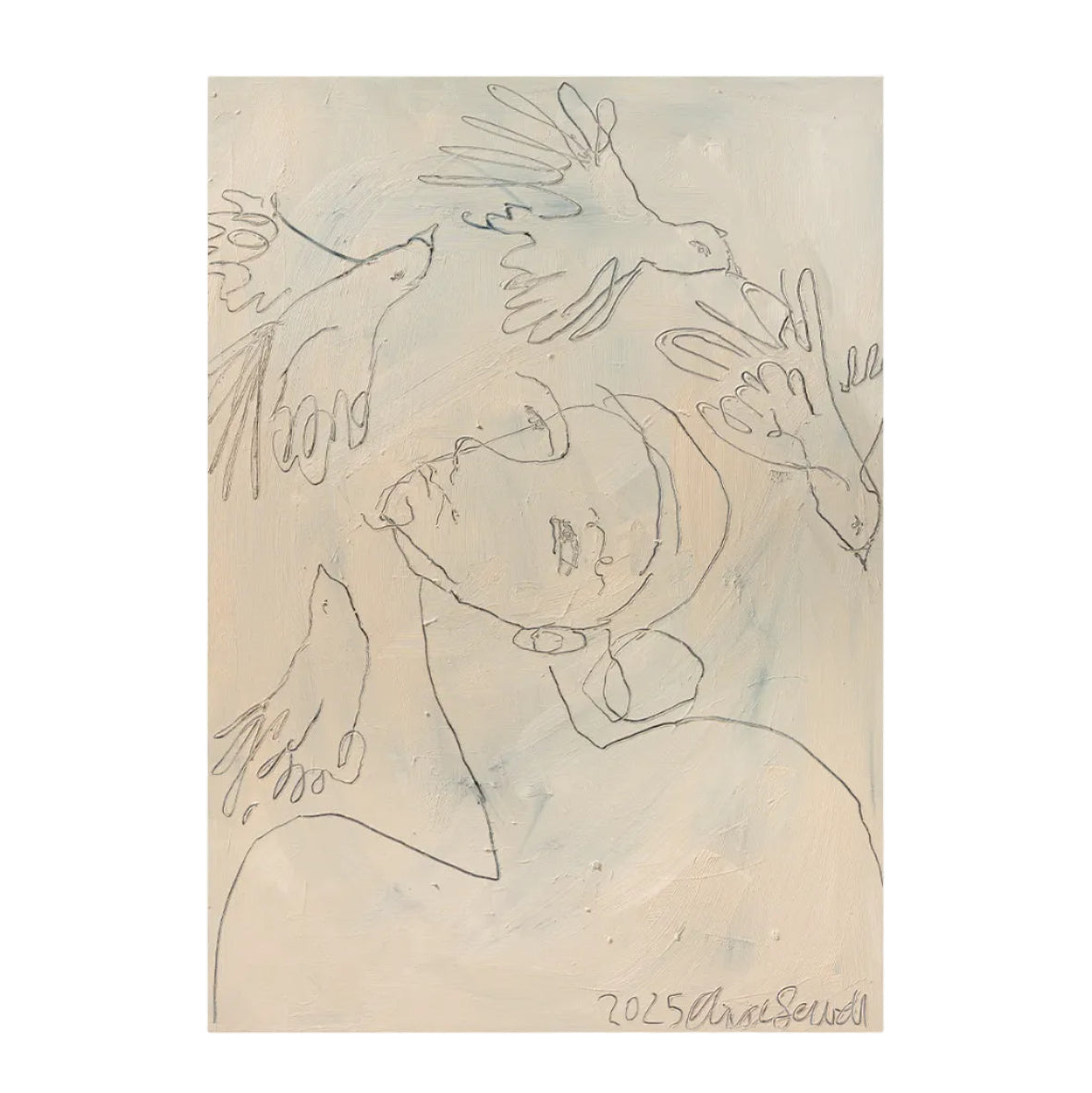 Four Doves Print