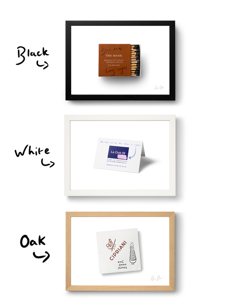 Card at Le Club 55 Print