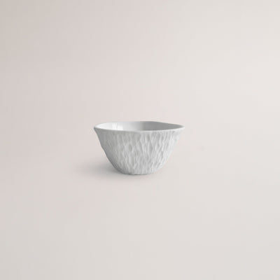 Handmade Limoges porcelain white coffee cup