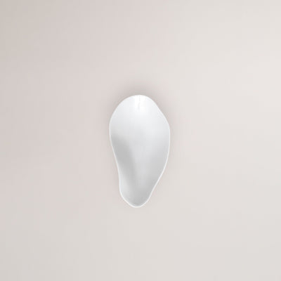 Handmade Limoges porcelain white side bowl