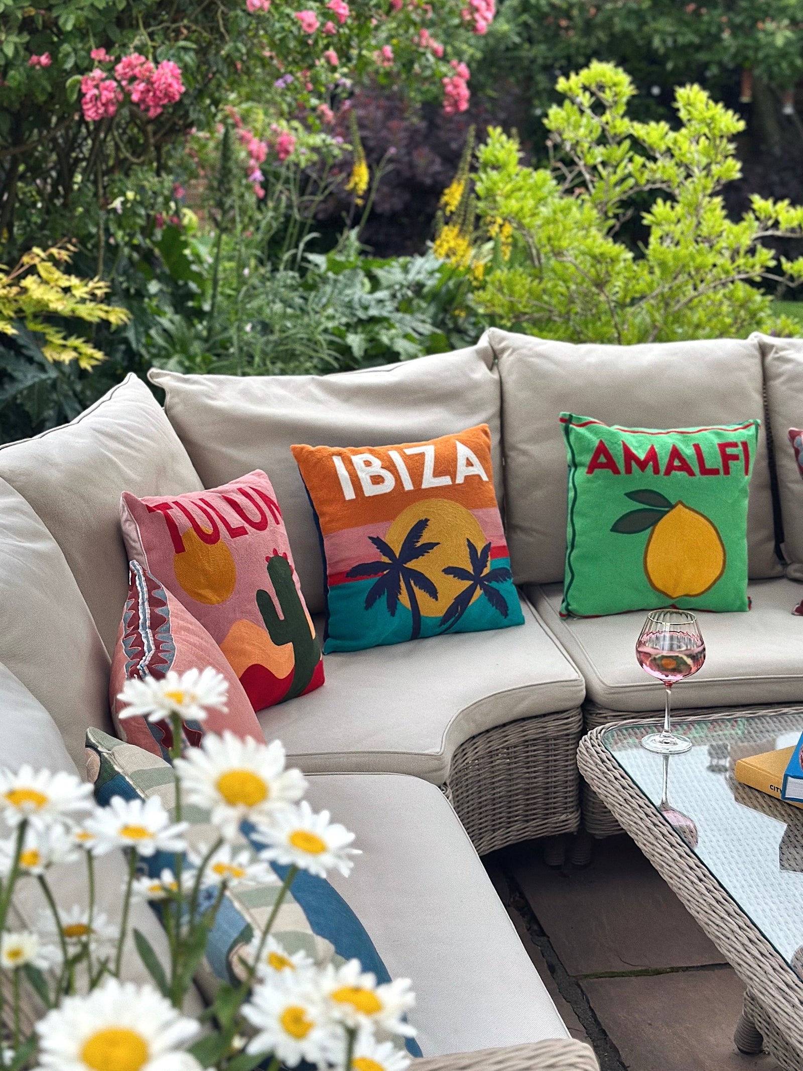 Tulum Cactus Needlepoint Pillow