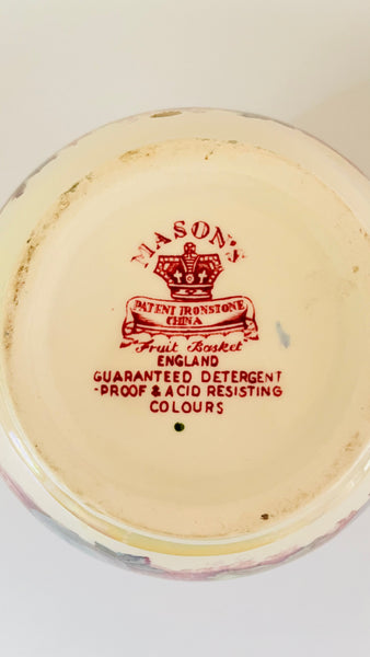 Antique Mason's Fruit Basket Lamp