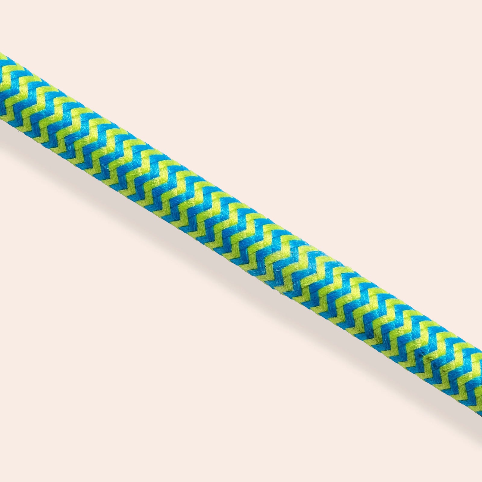 Green fabric extension lead