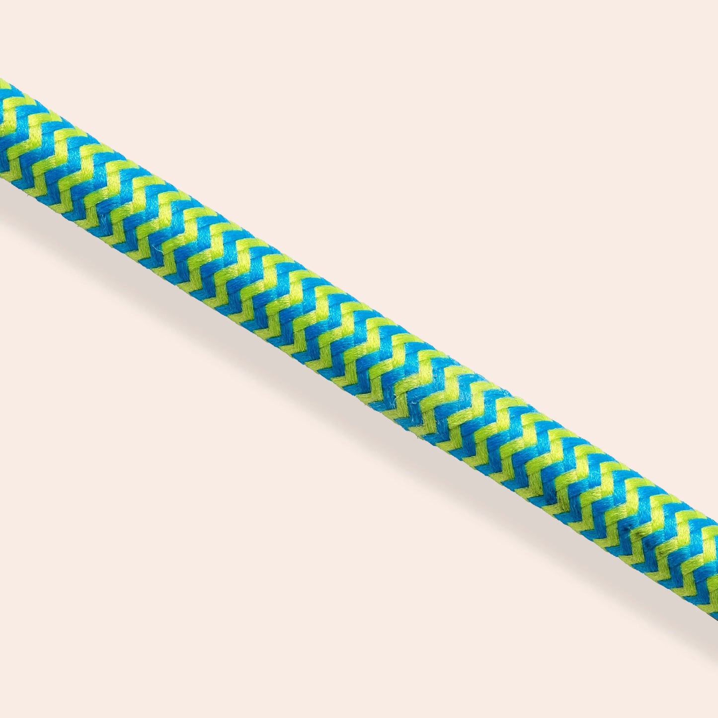 Green fabric extension lead