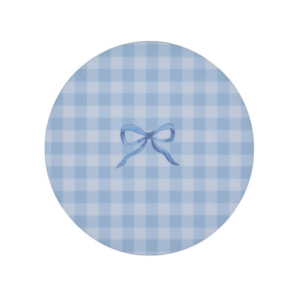 Blue Gingham Coasters- Set of 4