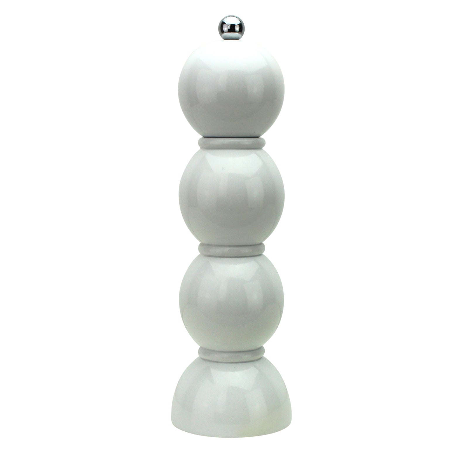White Bobbin Salt or Pepper Mill-