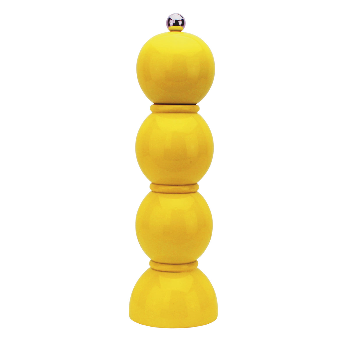 Yellow Lacquer Bobbin Salt or Pepper Mill Grinder - Addison Ross Ltd UK