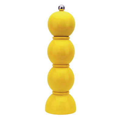 Yellow Lacquer Bobbin Salt or Pepper Mill Grinder - Addison Ross Ltd UK