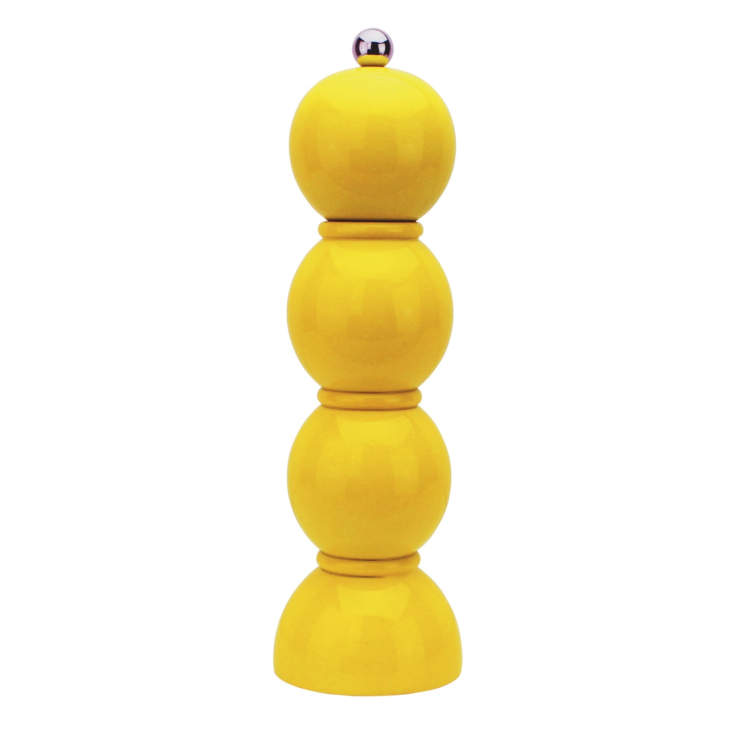 Yellow Lacquer Bobbin Salt or Pepper Mill Grinder - Addison Ross Ltd UK