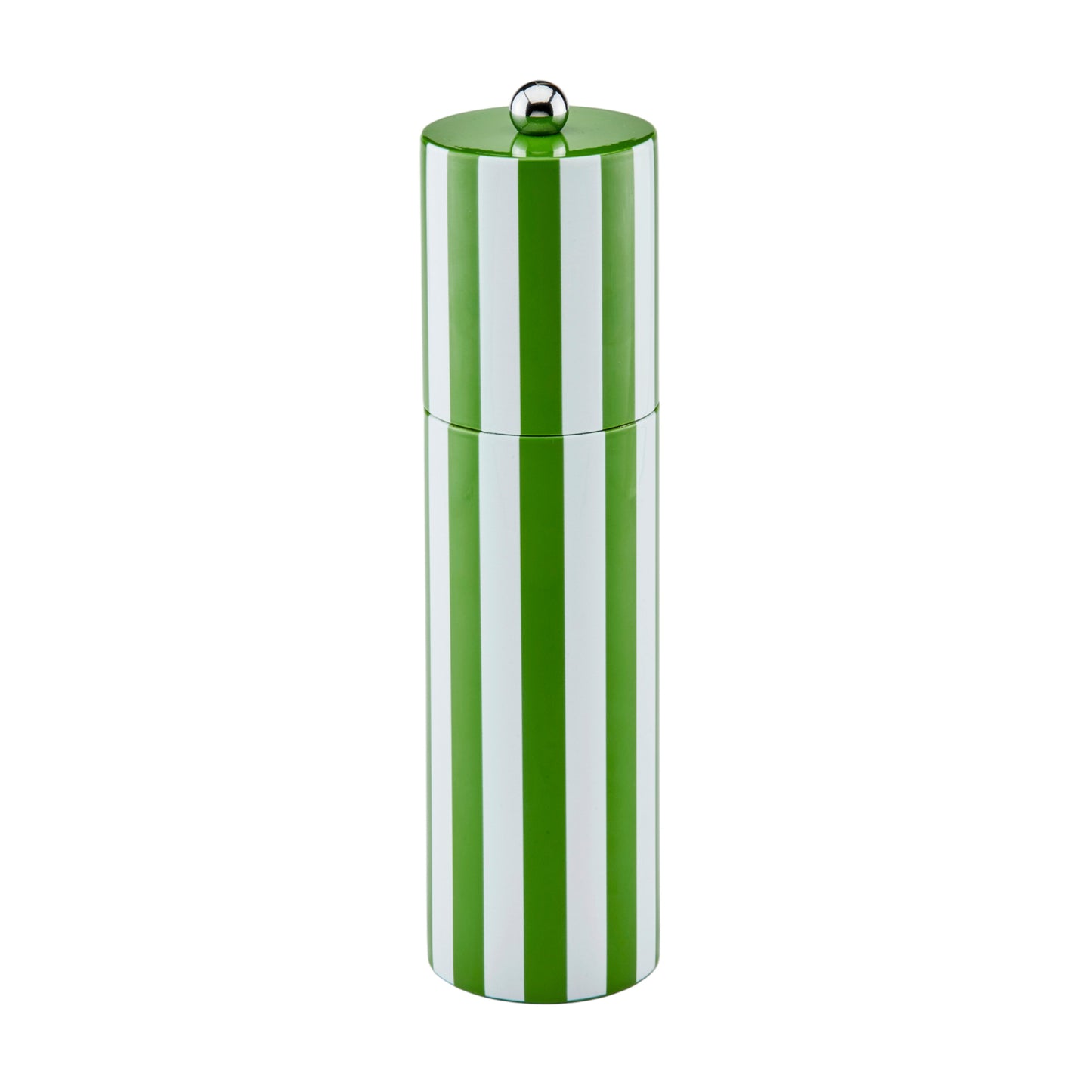 Green Striped Column Salt or Pepper Mill