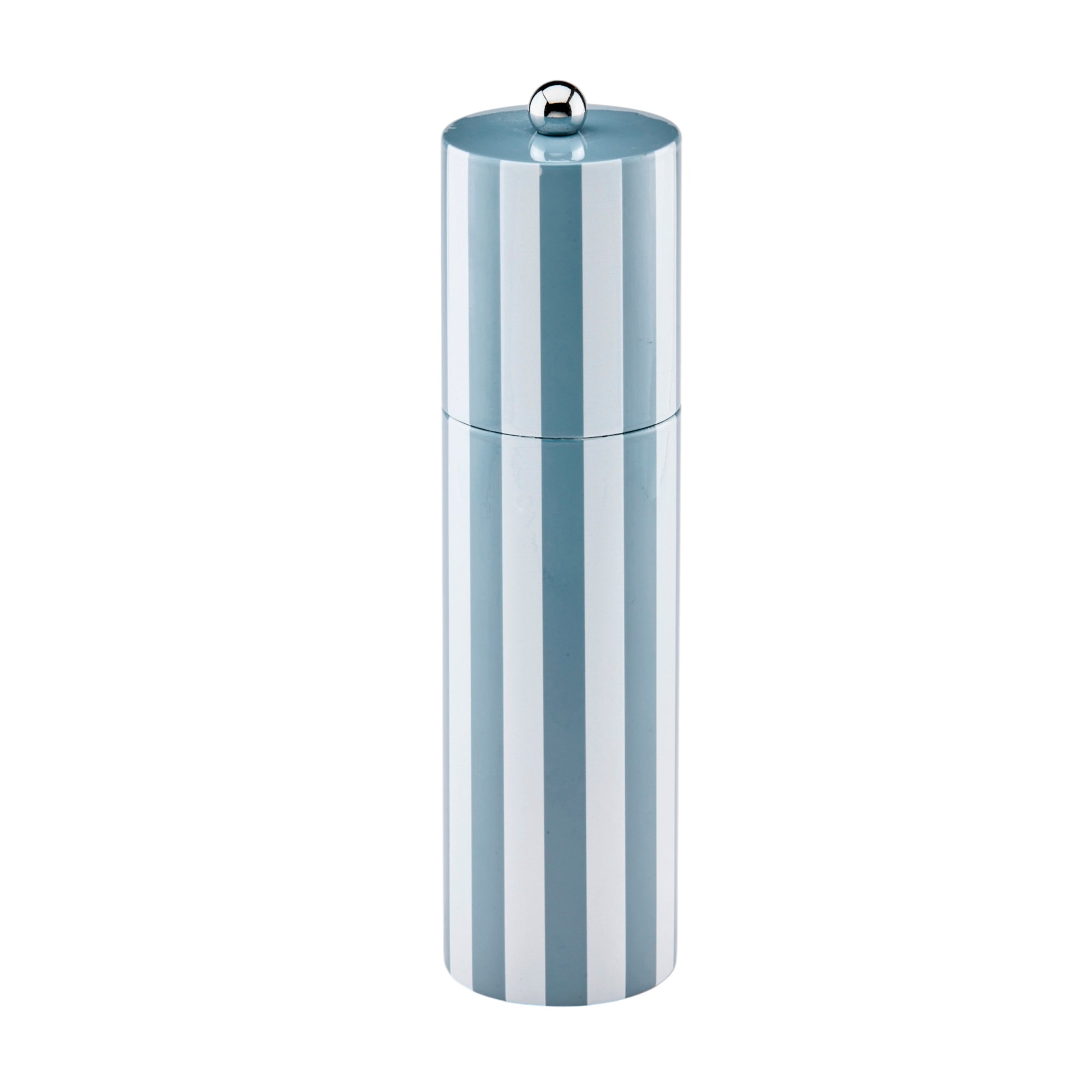 Chambray Striped Column Salt or Pepper Mill