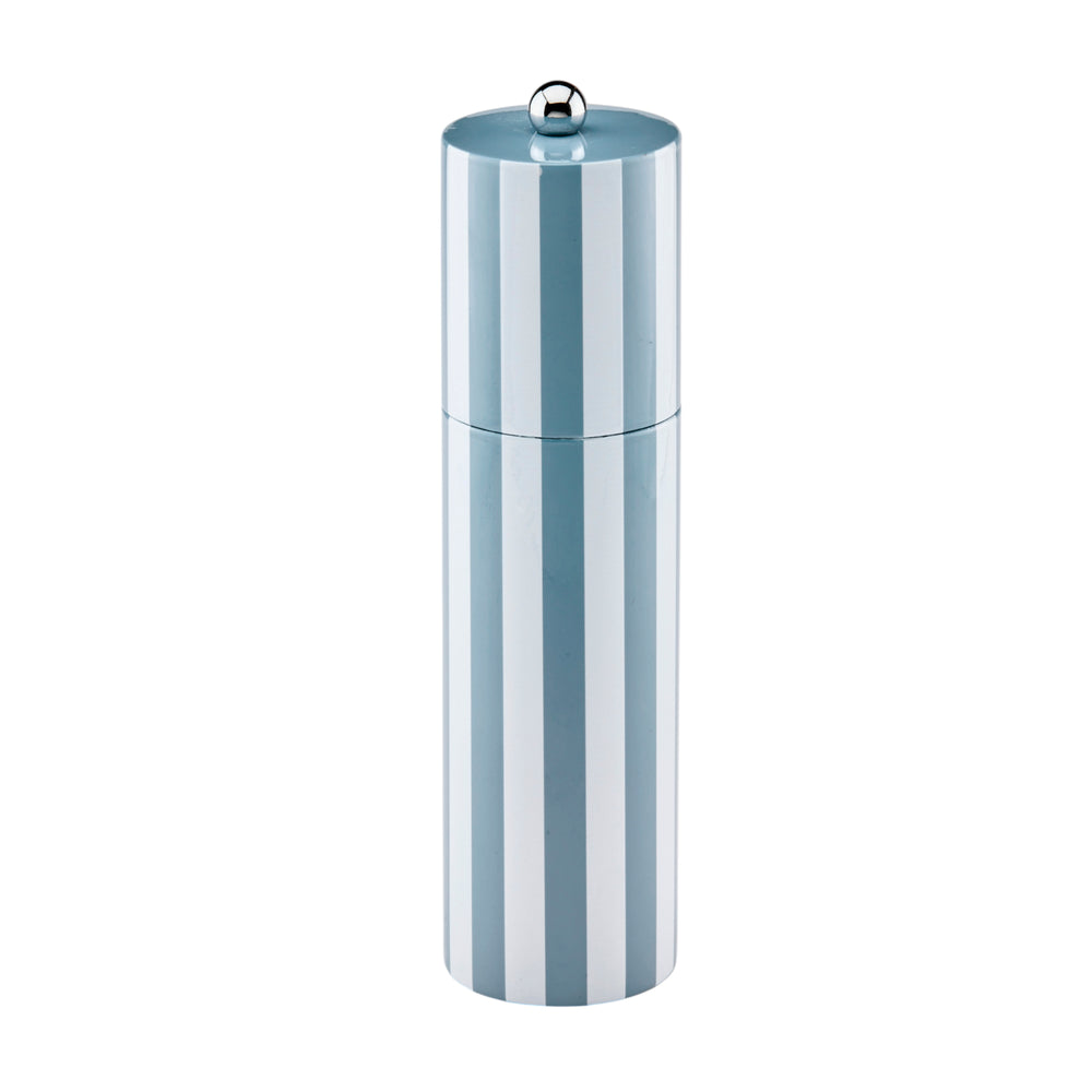 Chambray Striped Column Salt or Pepper Mill