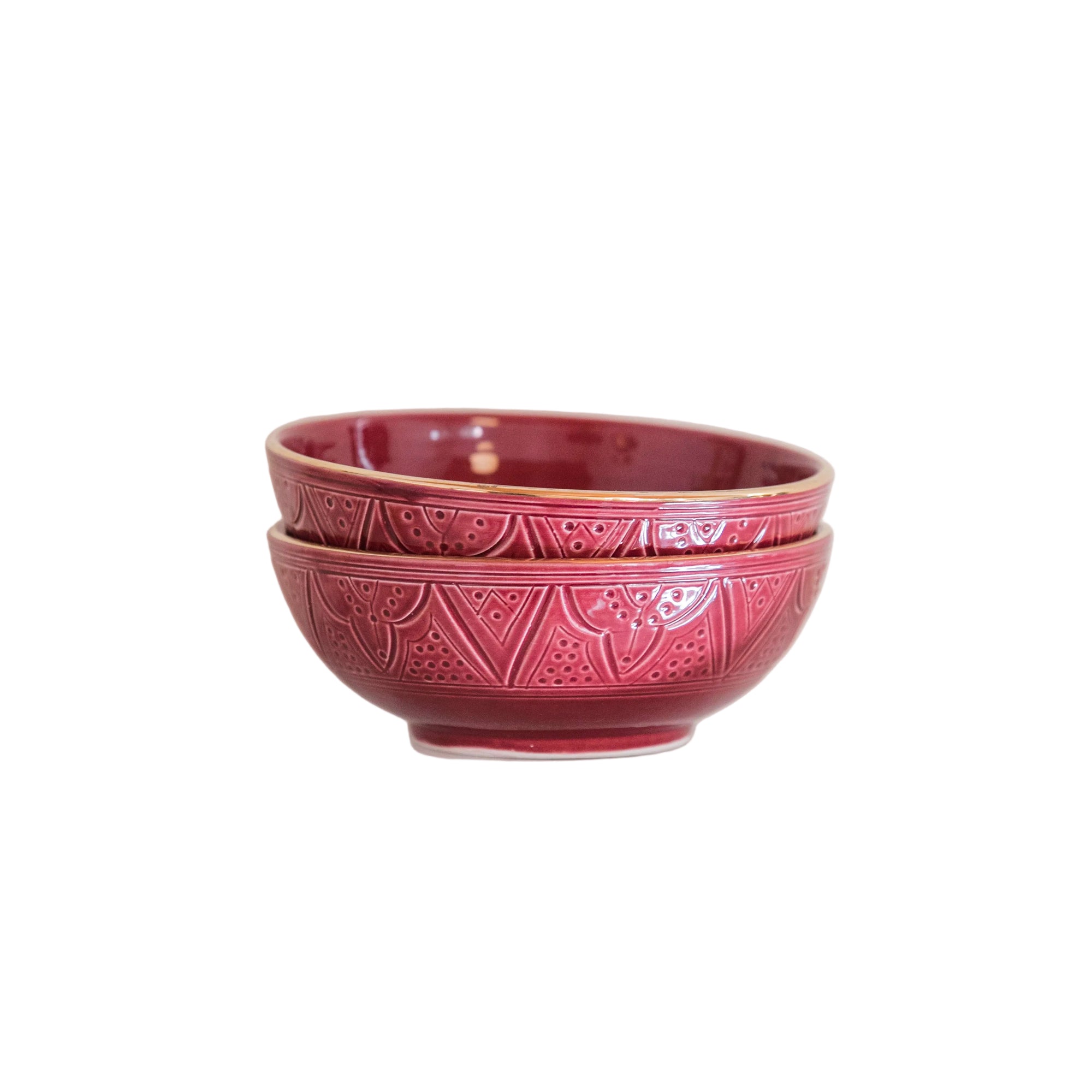 GRAND BOL BAS EMPREINTE AUBERGINE GOLD (15121492443519) (15159115940223) (15159141761407)