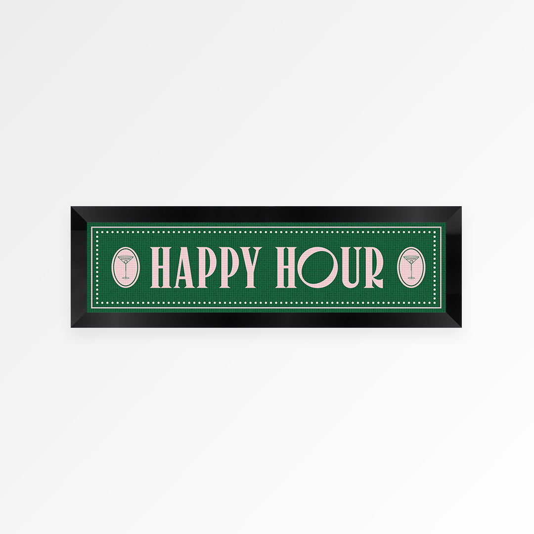 Happy Hour Panoramic Framed Print