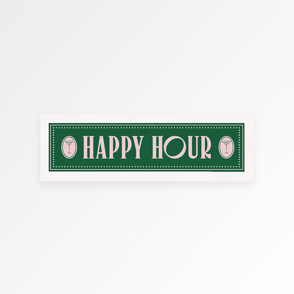 Happy Hour Panoramic Framed Print
