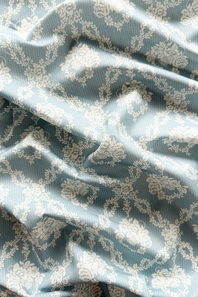 Reversible Ruffle-Edge Heirloom Quilt Made With Liberty Fabrics & Bridgerton Amelie Luise & Garland Hampers