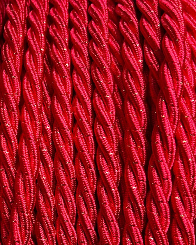 Gilded Crimson - Lola's Leads Fabric Extension Cable