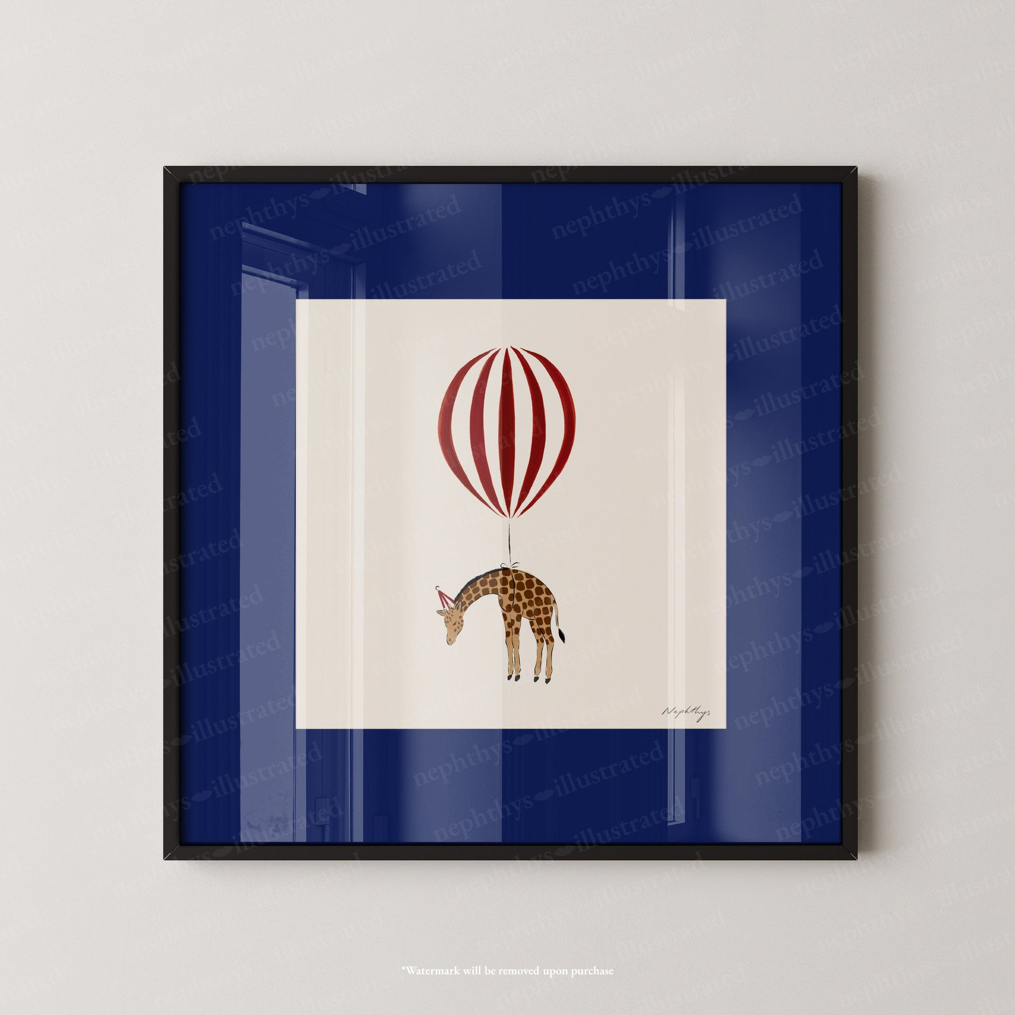Giraffe Balloon Personalised