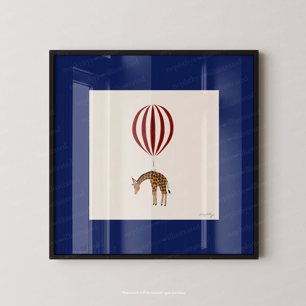 Giraffe Balloon Personalised