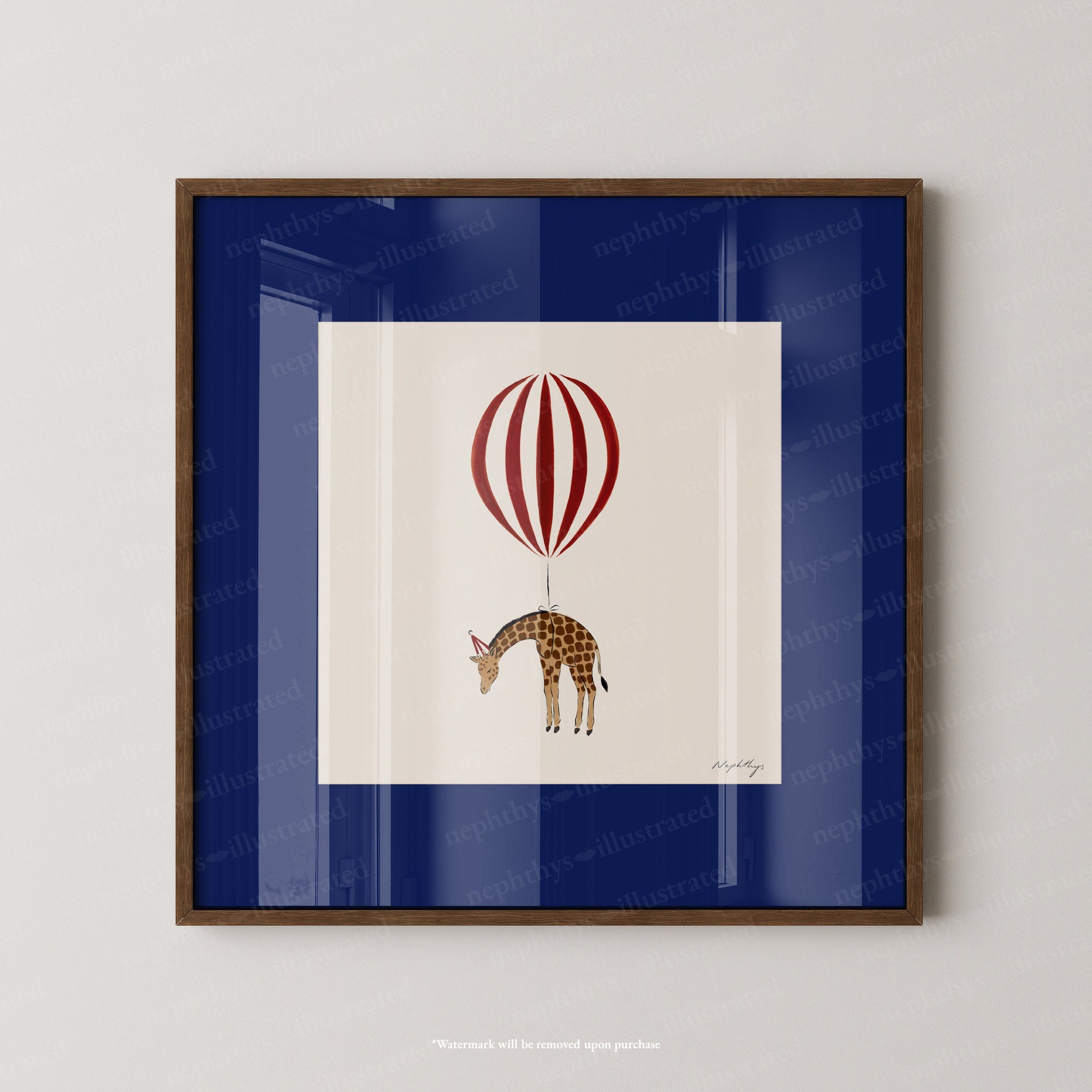 Giraffe Balloon Personalised