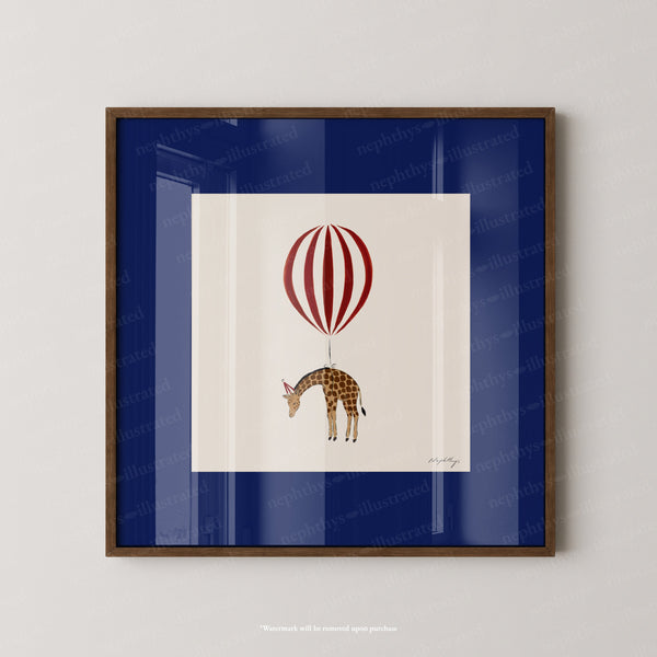 Giraffe Balloon Personalised