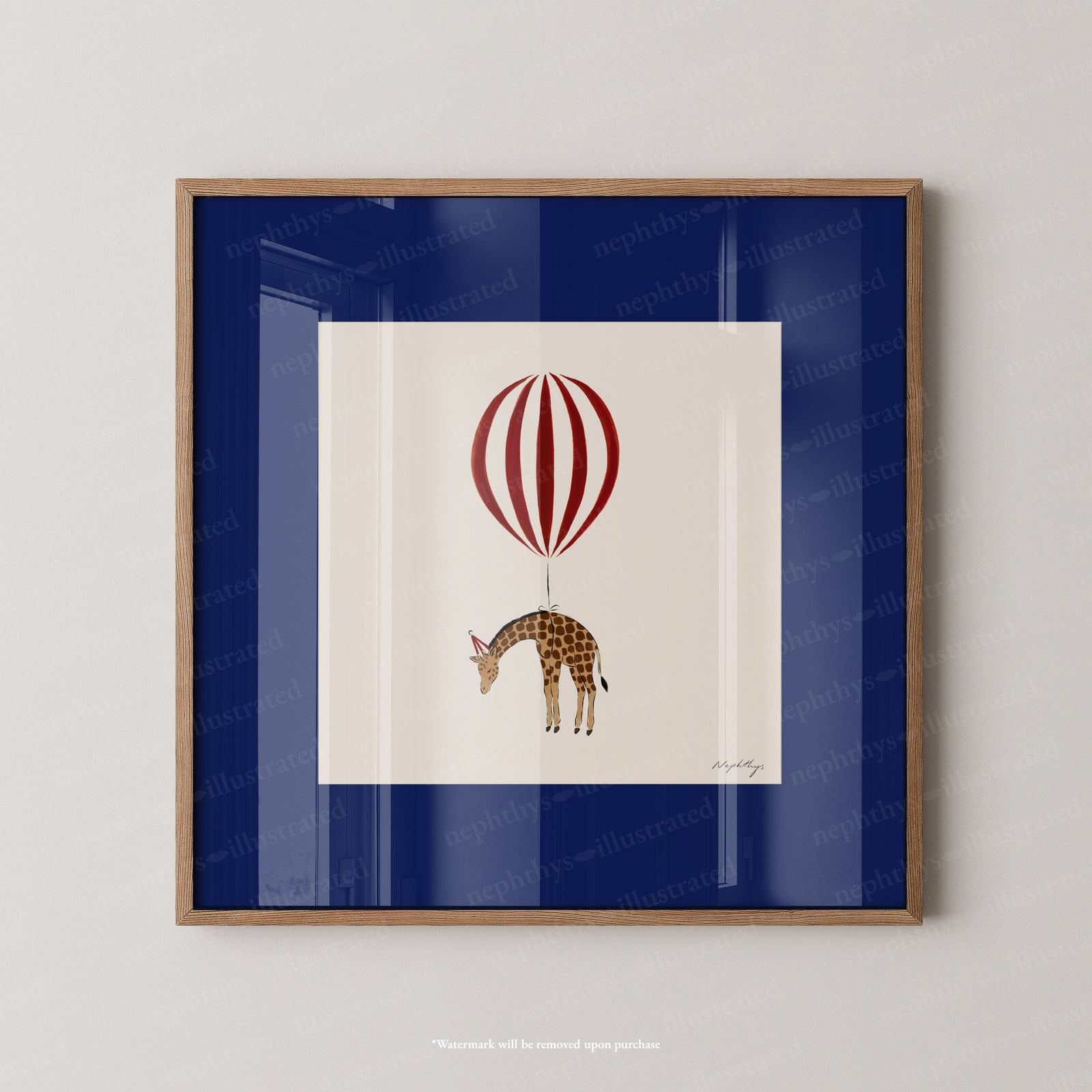 Giraffe Balloon Personalised