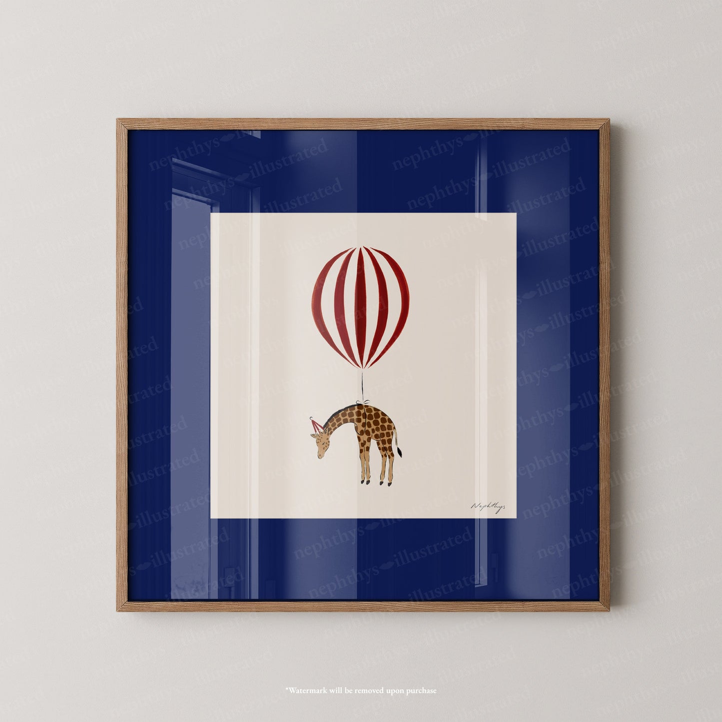 Giraffe Balloon Personalised