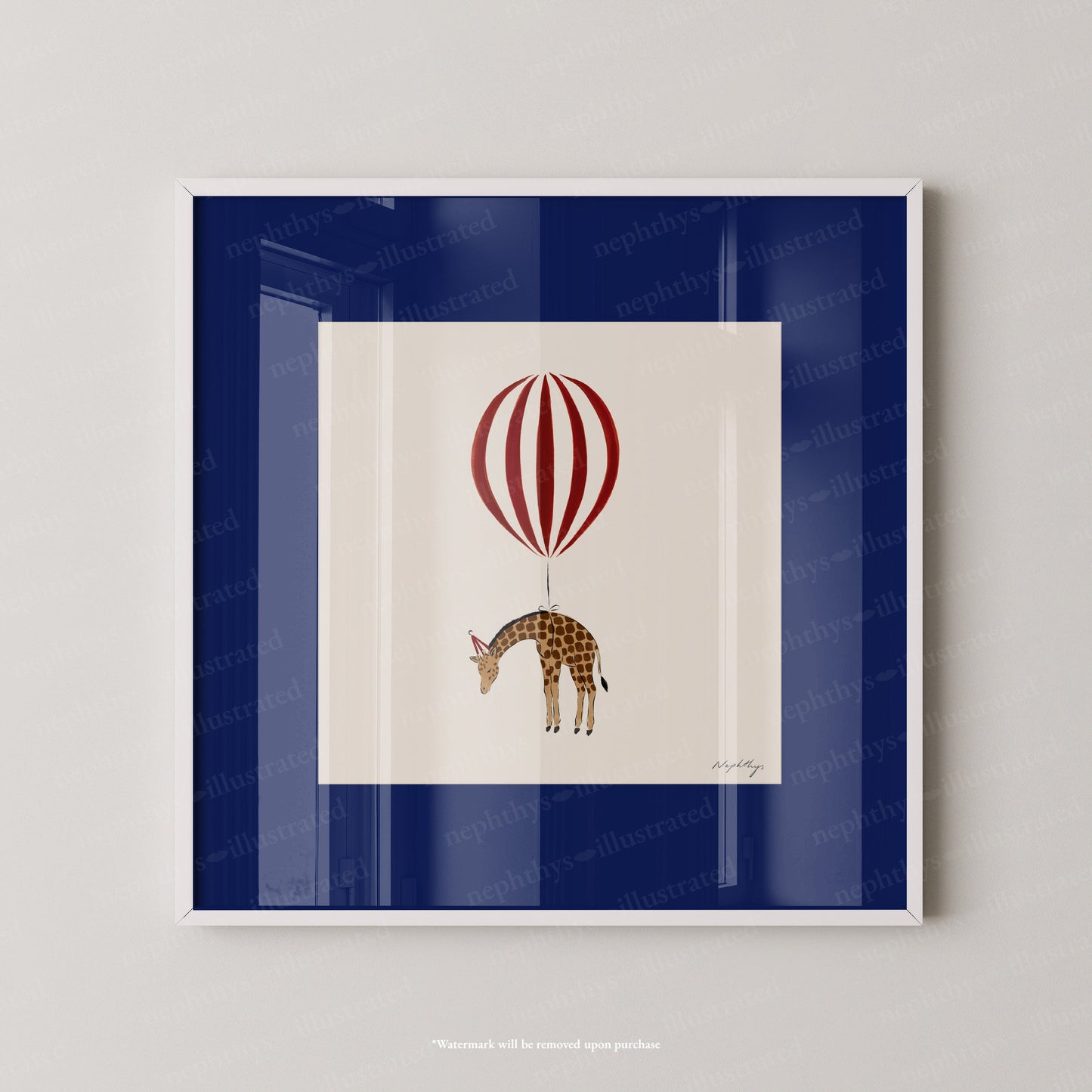 Giraffe Balloon Personalised