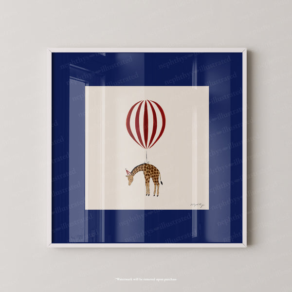 Giraffe Balloon Personalised