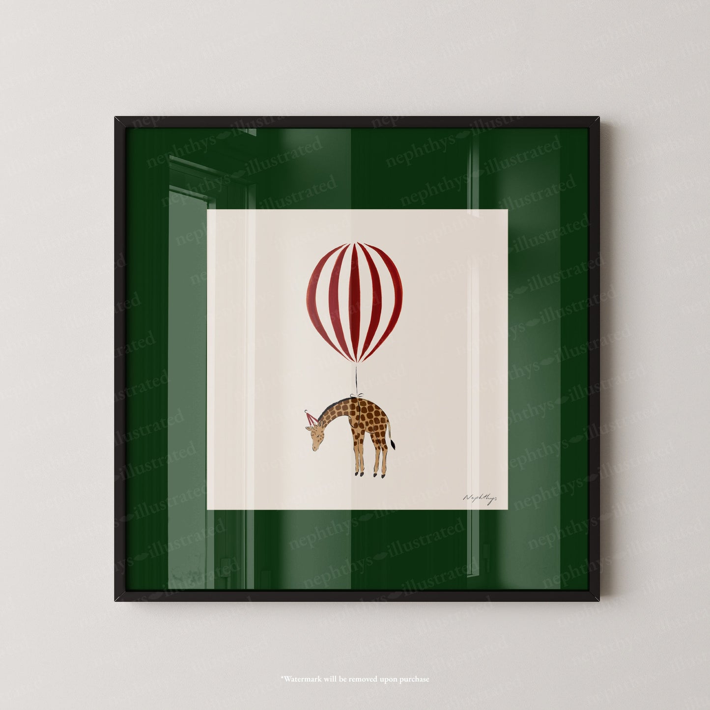 Giraffe Balloon Personalised